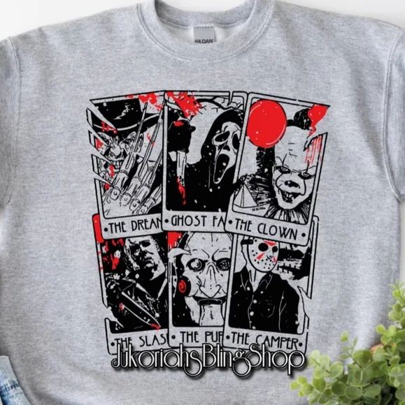 Halloween Tarot Card Horror Shirt - Picture 2 of 2